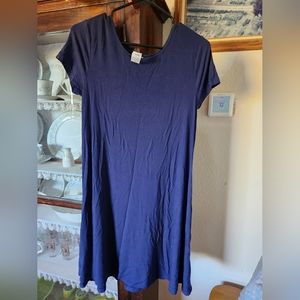 Navy Blue t-shirt dress